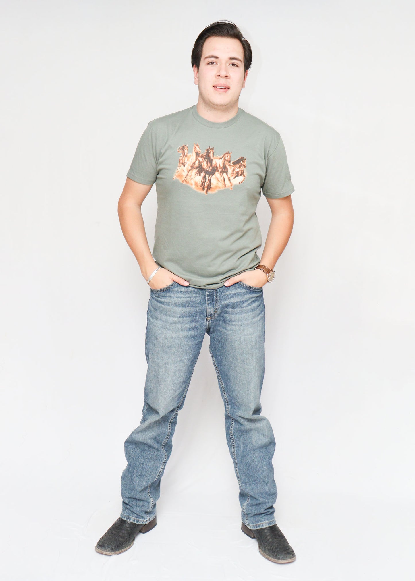 Playera caballos manada