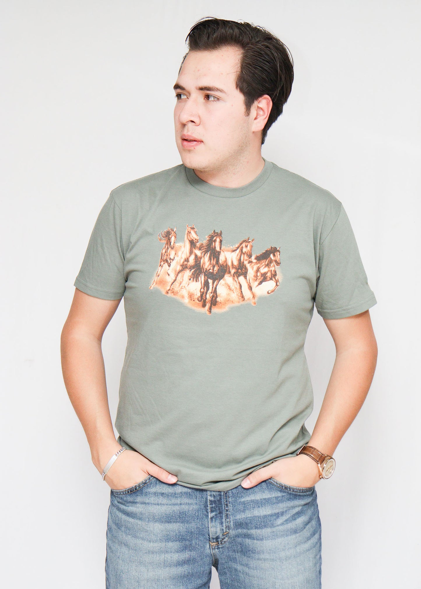 Playera caballos manada