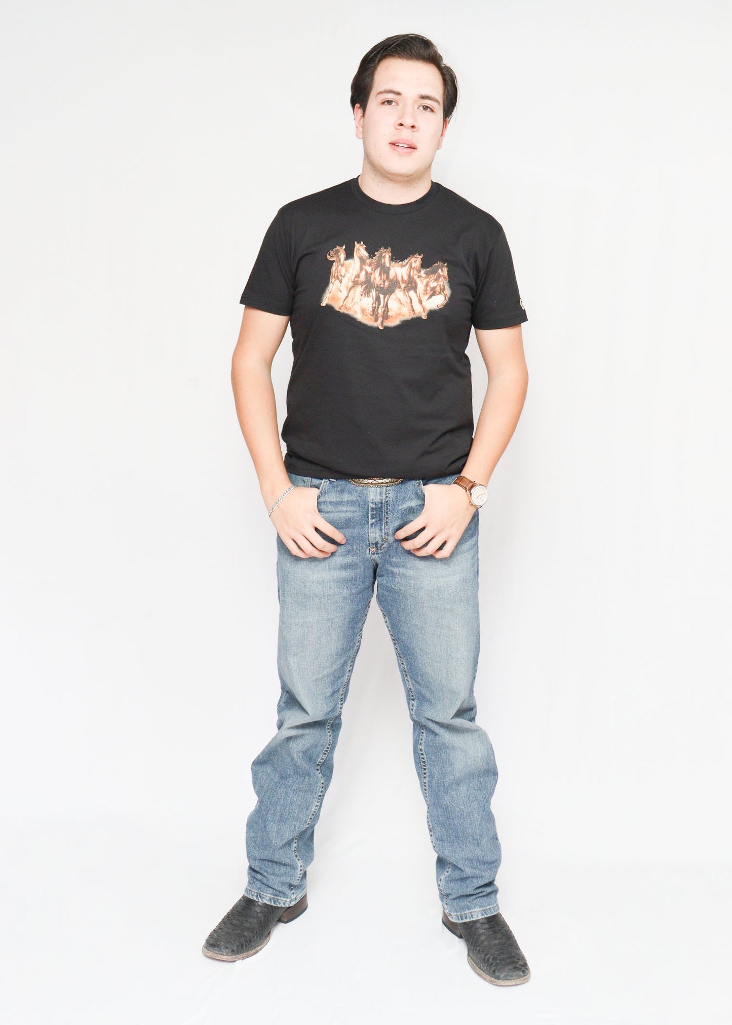 Playera caballos manada